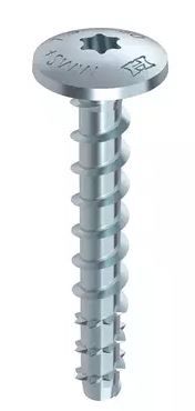 Betonschraube Multi-Monti HECO - Flachrundkopf T-Drive, verzinkt blau