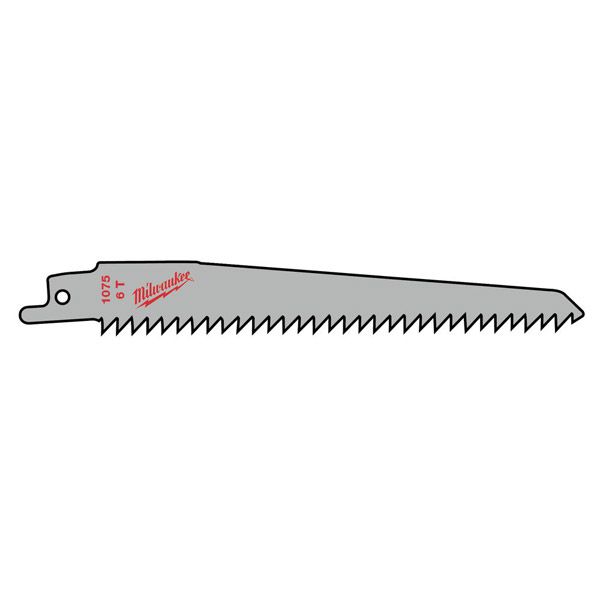 Säbelsägeblatt Milwaukee für Nassholz - 150mm, 6Z, 6-100mm schnell.Schnitt,3er P