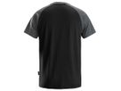 T-Shirt zweifarbig, schwarz/grau - Snickers