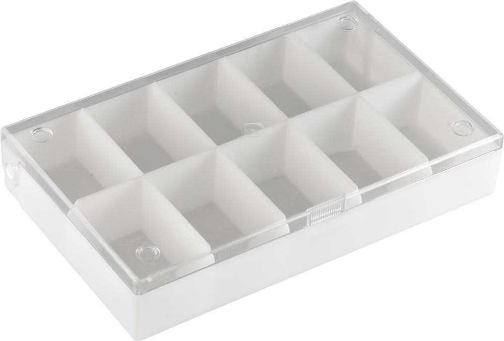 Sortimentskasten aus PS 12 fach - 207 x 112 x 23 mm