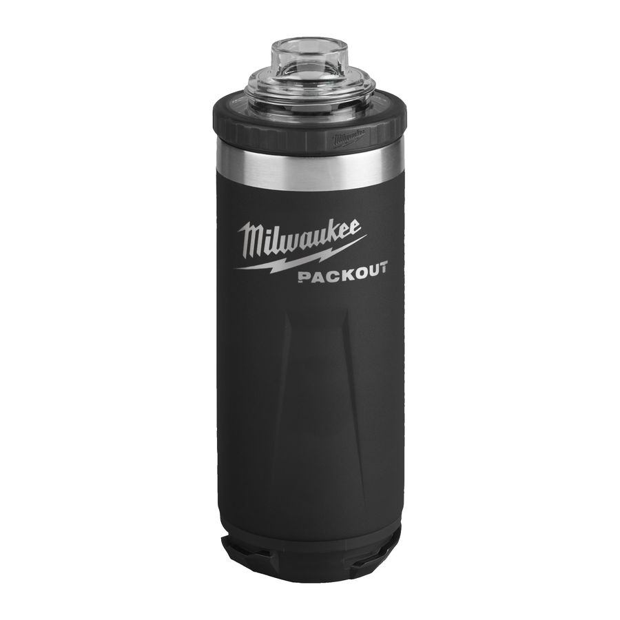 Thermosflaschen MILWAUKEE PACKOUT - 700 ml mit Schraubdeckel, schwarz