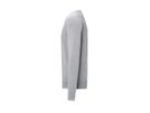 HAKRO Pullover Premium-Baumwolle, Gr. M - Feinstrick aus 100 % BW, grau meliert