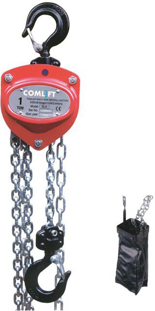 Handflaschenzug 0.5 T Hubhöhe 3m COMLIFT - Typ SLH/500-1, Bedienungslänge 2.5m