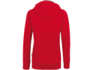 Damen-Kapuzenjacke Bonded M - rot/silber, 75% PES/25% CO