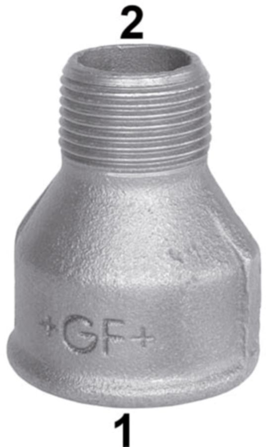 Muffe reduziert +GF+ 246 schwarz