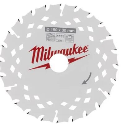 Kreissägeblatt für Holz Milwaukee - zu Handkreissägen 190x30 mm 24Z