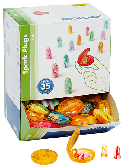 Gehörschutzpfropfen - Dispenserbox à 100 Pocket/Paks à 2 Paar