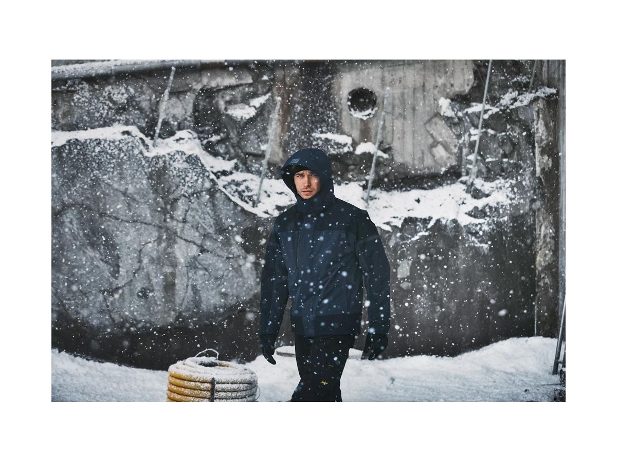 Winterjacke AllroundWork - Snickers, grau/grau, wasserdicht