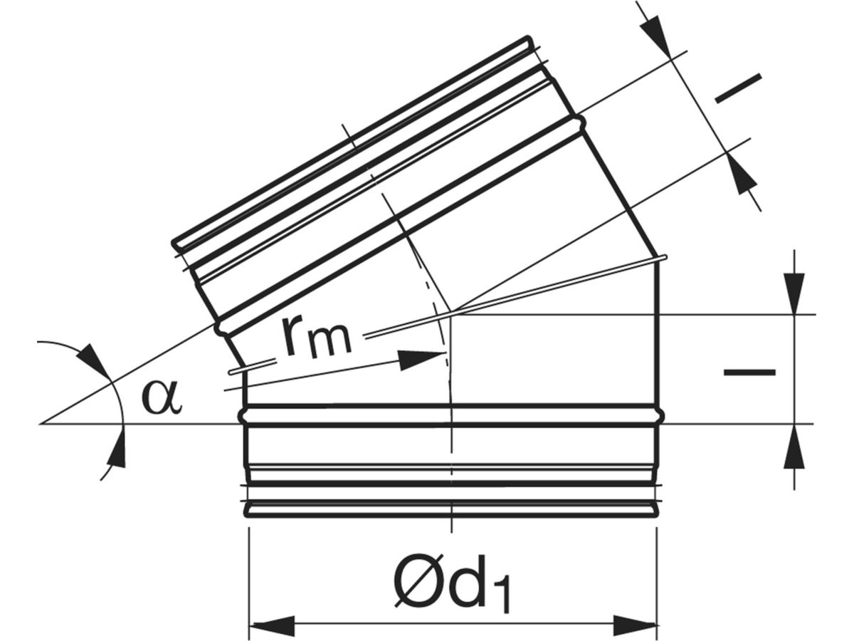 Segmentbogen 30° - BFU