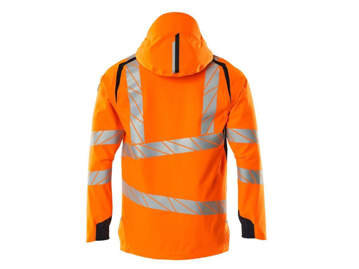 Hard Shell Jacke, Gr. 2XL - hi-vis orange/schwarzblau, 100% PES