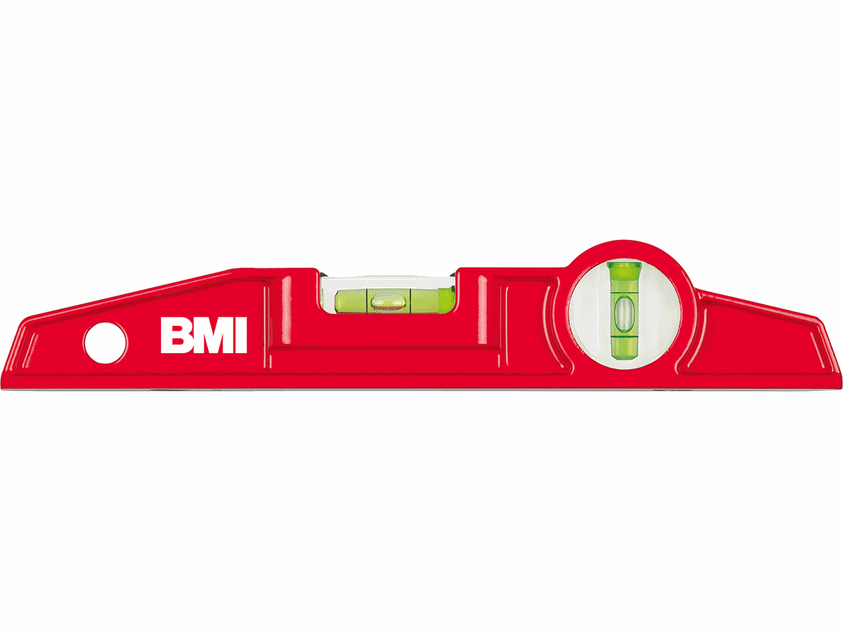 Alu-Druck-Wasserwaage 25 cm - in Trapezform mit Magneten