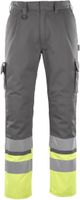 Hose mit Knietaschen, Gr. 90C49 - anthrazit/hi-vis gelb, 65% PES / 35% CO