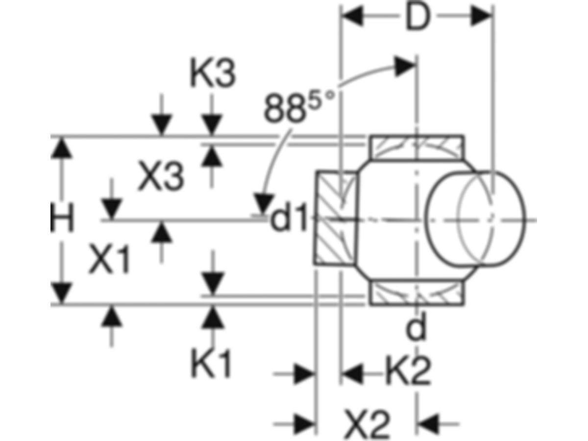 Geberit Eckabzweig 135° 110