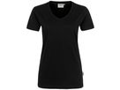 Damen V-Shirt Mikralinar PRO, Gr. 4XL - hp schwarz