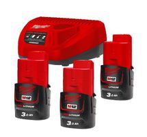Starter-SET Milwaukee M12 NRG-303 - mit zwei Akku + Ladegerät