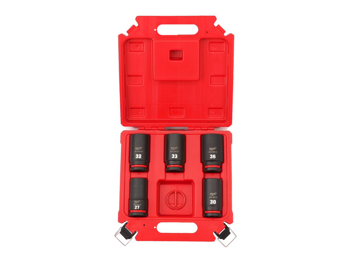 Schlagnuss Shockwave SET 3/4" 5-tlg. - Milwaukee, Lang
