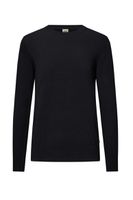 HAKRO Pullover Premium-Baumwolle, Gr.2XL - Feinstrick aus 100 % Baumwolle, schwarz
