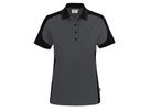 Poloshirt Mikralinar Contrast Gr. M - karbongrau/schwarz