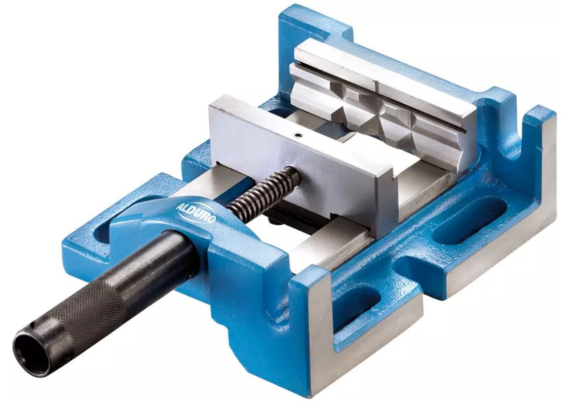 Maschinenschraubstock, 3-Positionen - Breite: 100 mm, Spannweite 88 mm