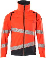 Jacke mit Stretch Zones, Gr. 2XL - hi-vis rot/schwarzblau