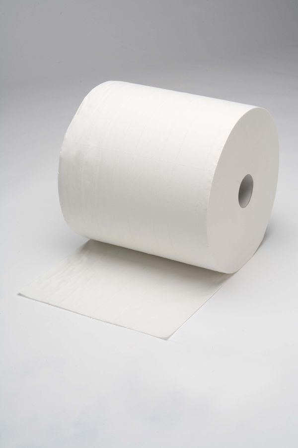 Putztuchrolle weiss 2-lagig (VE 2 Rolen) - Breite 29 cm, ca. 1000 Abrisse à 35 cm