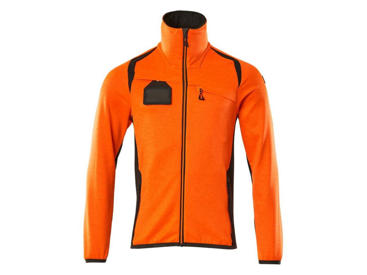 Fleecepullover mit Reissverschluss - 94% PES / 6% EL, 260 g/m²