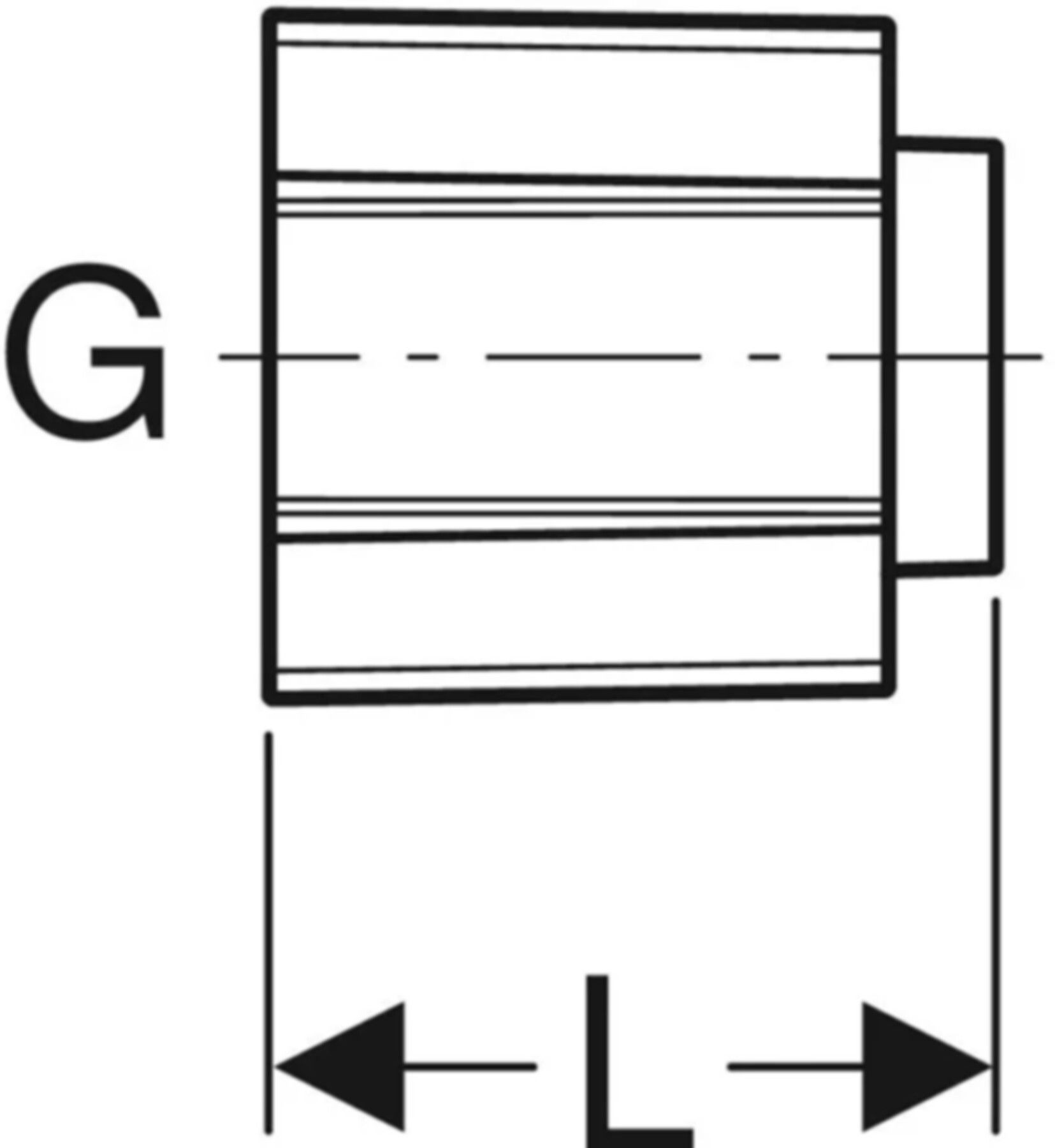 Montagehülse mit Innengewinde - GEBERIT FlowFit