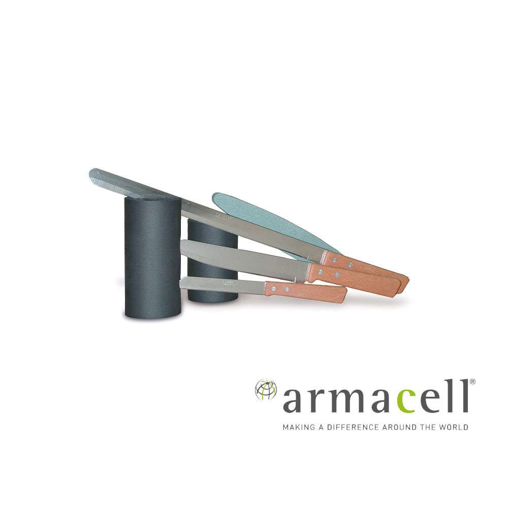 Armaflex Messerset - 3 Messer und 1 Schleifstein