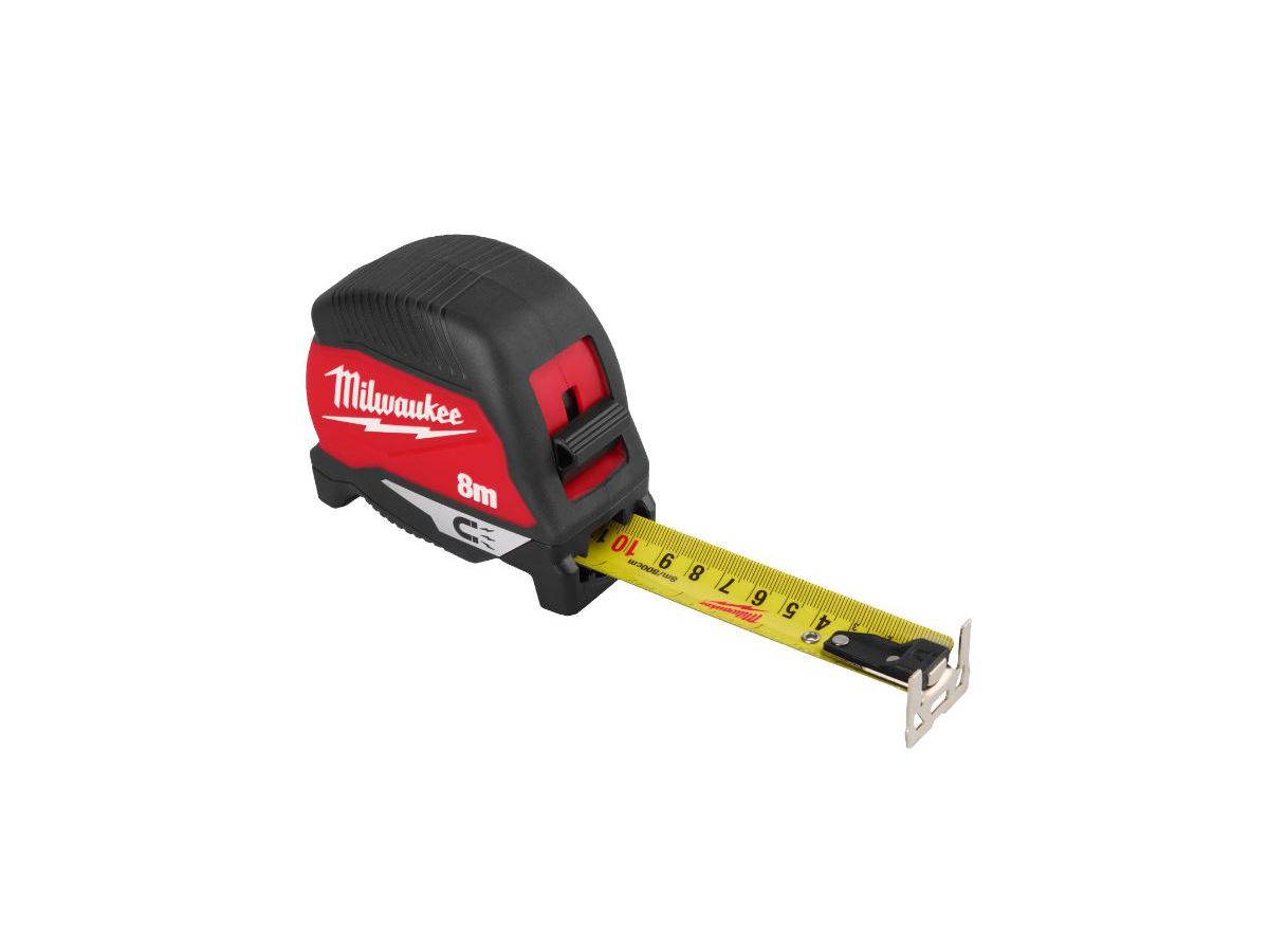 Premium-Bandmass magnetisch  8 Meter - Milwaukee 27mm Band Breite,beidseitig