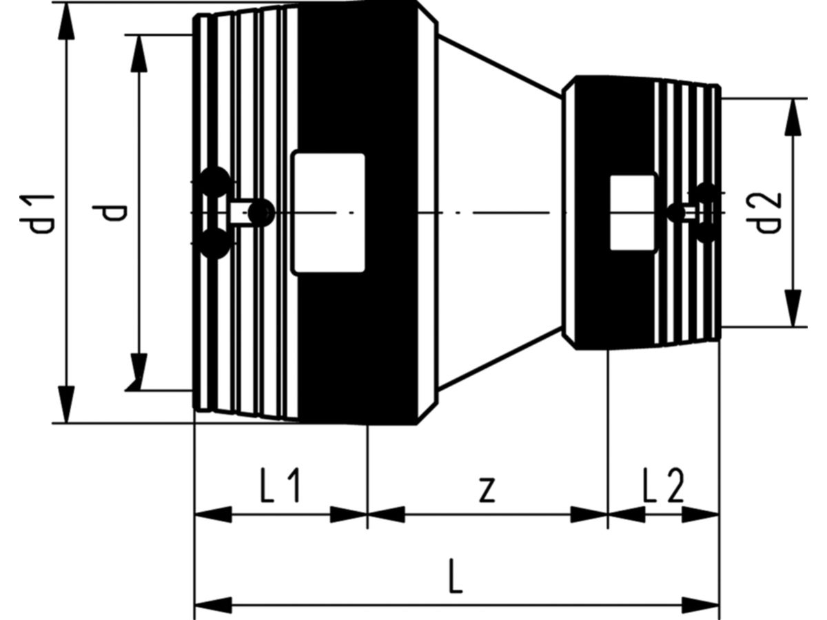 HDPE-Reduktion ELGEF  180/125 mm