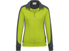 Damen-Sw.jacke Co. Perf. 2XL kiwi/anth. - 50% Baumwolle, 50% Polyester, 300 g/m²