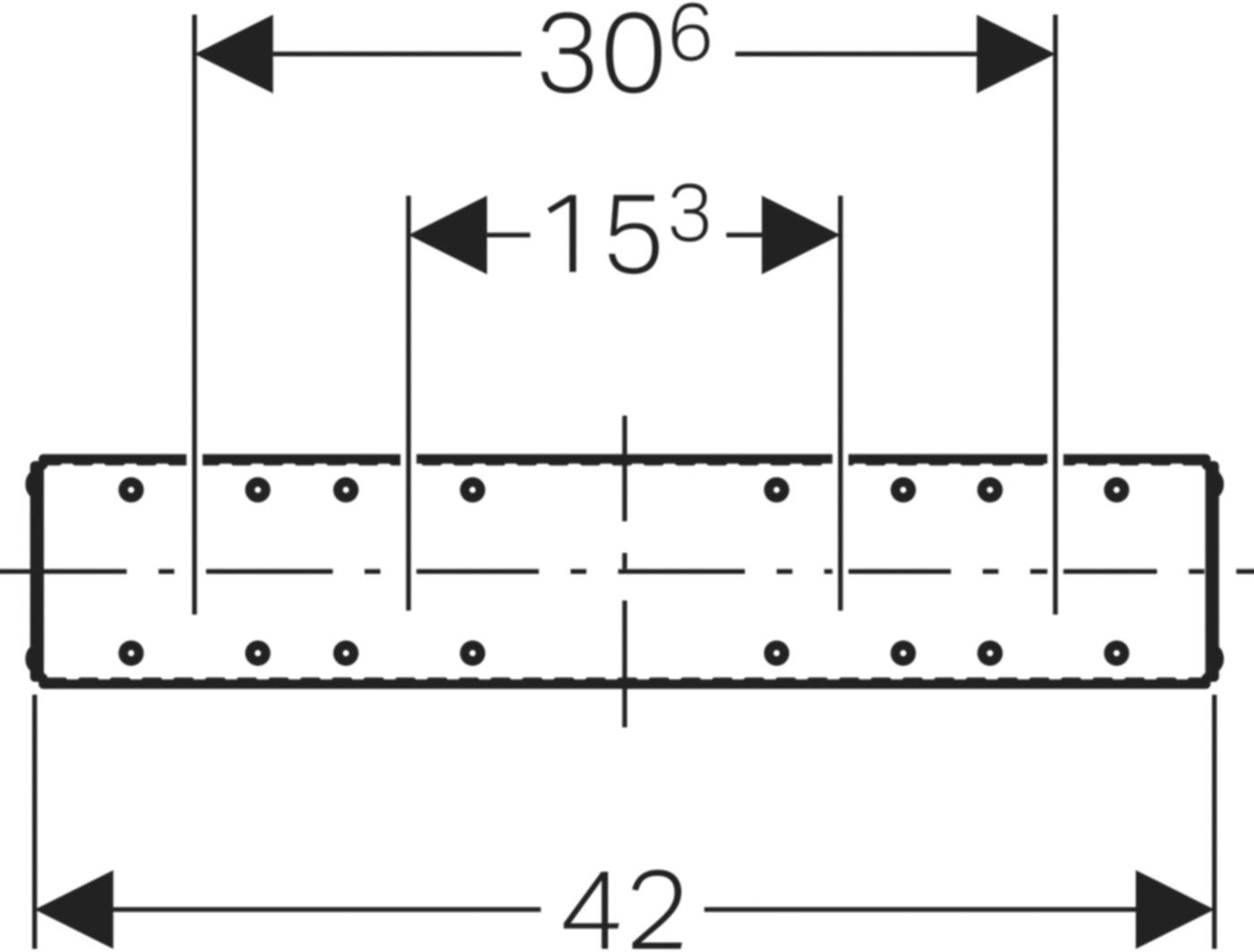 Geberit Duofix-Armaturenplatte - für GIS-UP-Absperrventile
