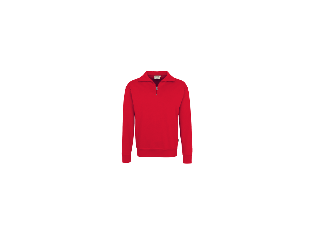Zip-Sweatshirt Premium Gr. XS, rot - 70% Baumwolle, 30% Polyester, 300 g/m²