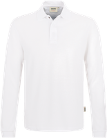 Longsleeve-Polosh. HACCP-Perf. 2XL weiss - 50% Baumwolle, 50% Polyester, 220 g/m²