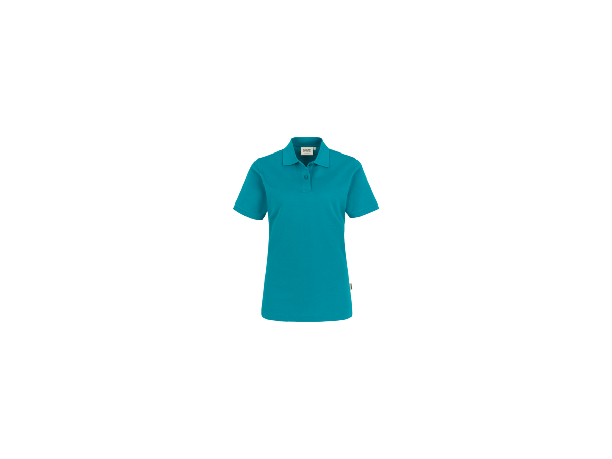 Damen-Poloshirt Top Gr. M, smaragd - 100% Baumwolle, 200 g/m²