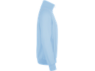 Sweatjacke College Gr. XL, eisblau - 70% Baumwolle, 30% Polyester, 300 g/m²
