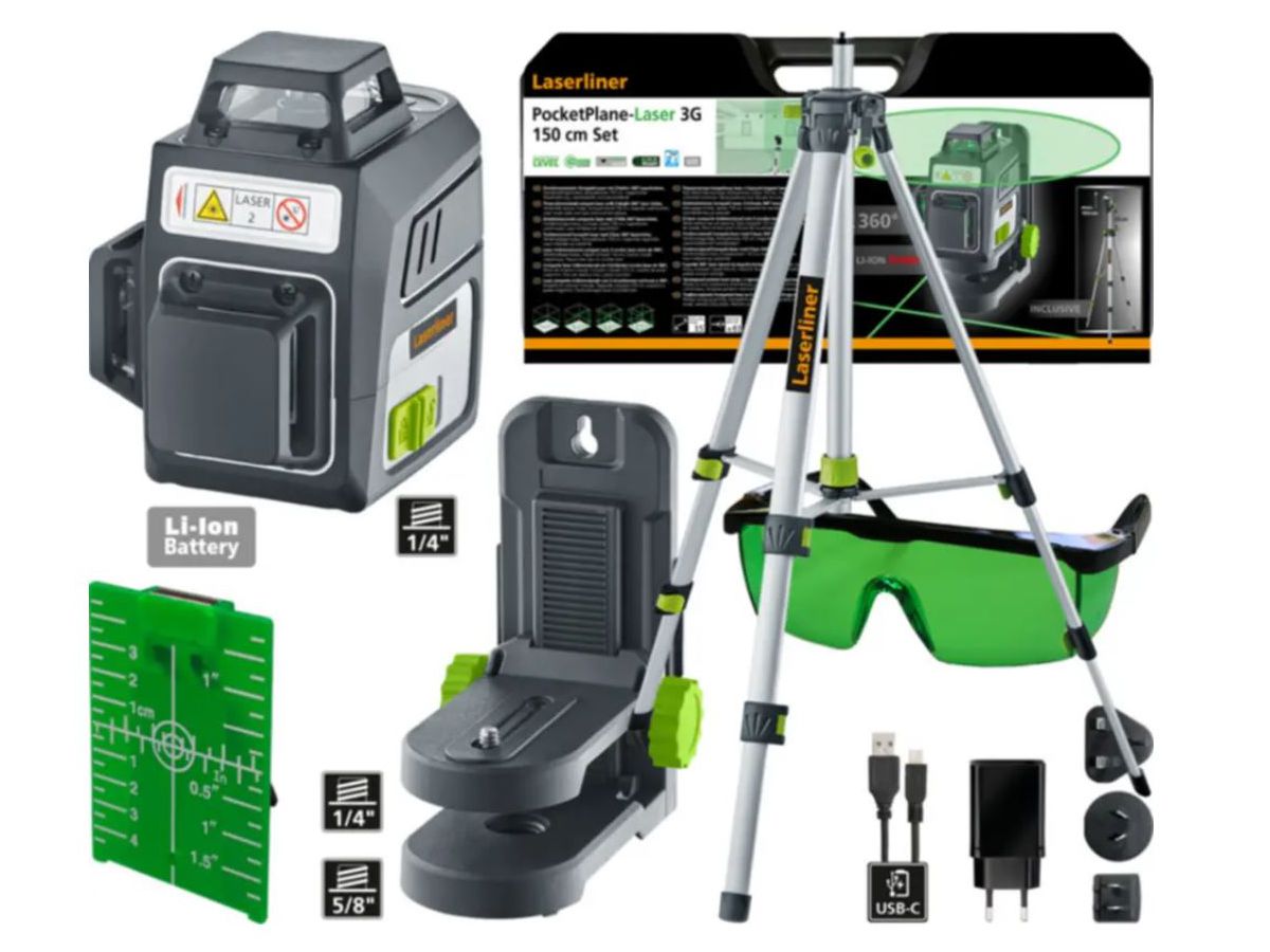 Pocketplane-Laser 150 cm SET - inkl. Koffer