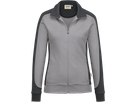 Damen-Sw.jacke Co. Perf. L titan/anth. - 50% Baumwolle, 50% Polyester, 300 g/m²