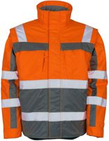 Loreto Pilotjacke orange/anthraz. Gr.2XL - 100% Polyester Fluoreszie. m. Reflexstr.