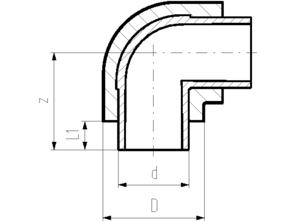 +GF+ COOL-FIT 2.0 Winkel 90° 75/125 mm