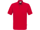 Pocket-Poloshirt Perf. Gr. 6XL, rot - 50% Baumwolle, 50% Polyester, 200 g/m²