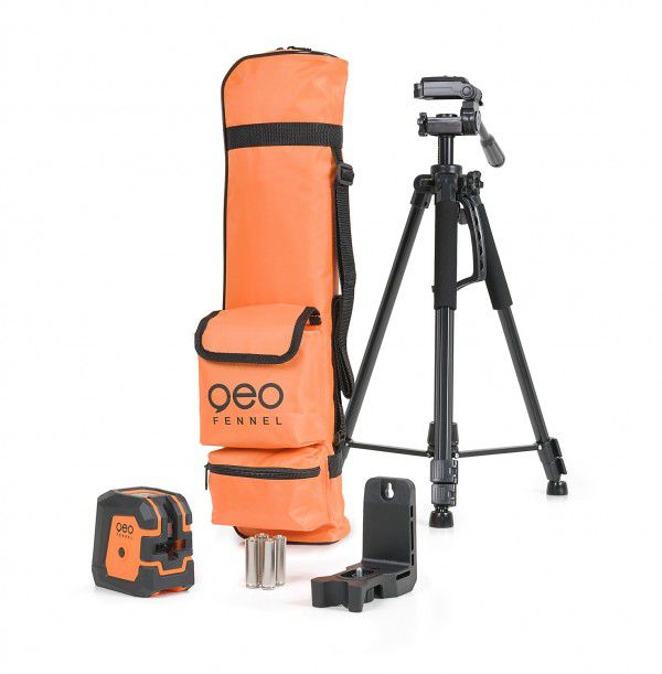 Kreuzlinien Laser grün GEO1X-Green SET - Arbeitsbereich bis 30m, inkl. Stativ