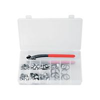 Schlauchklemme Sortiment - im Kunststoffkasten, 101-teilig