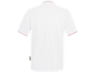 Poloshirt Casual Gr. XL, weiss/rot - 100% Baumwolle