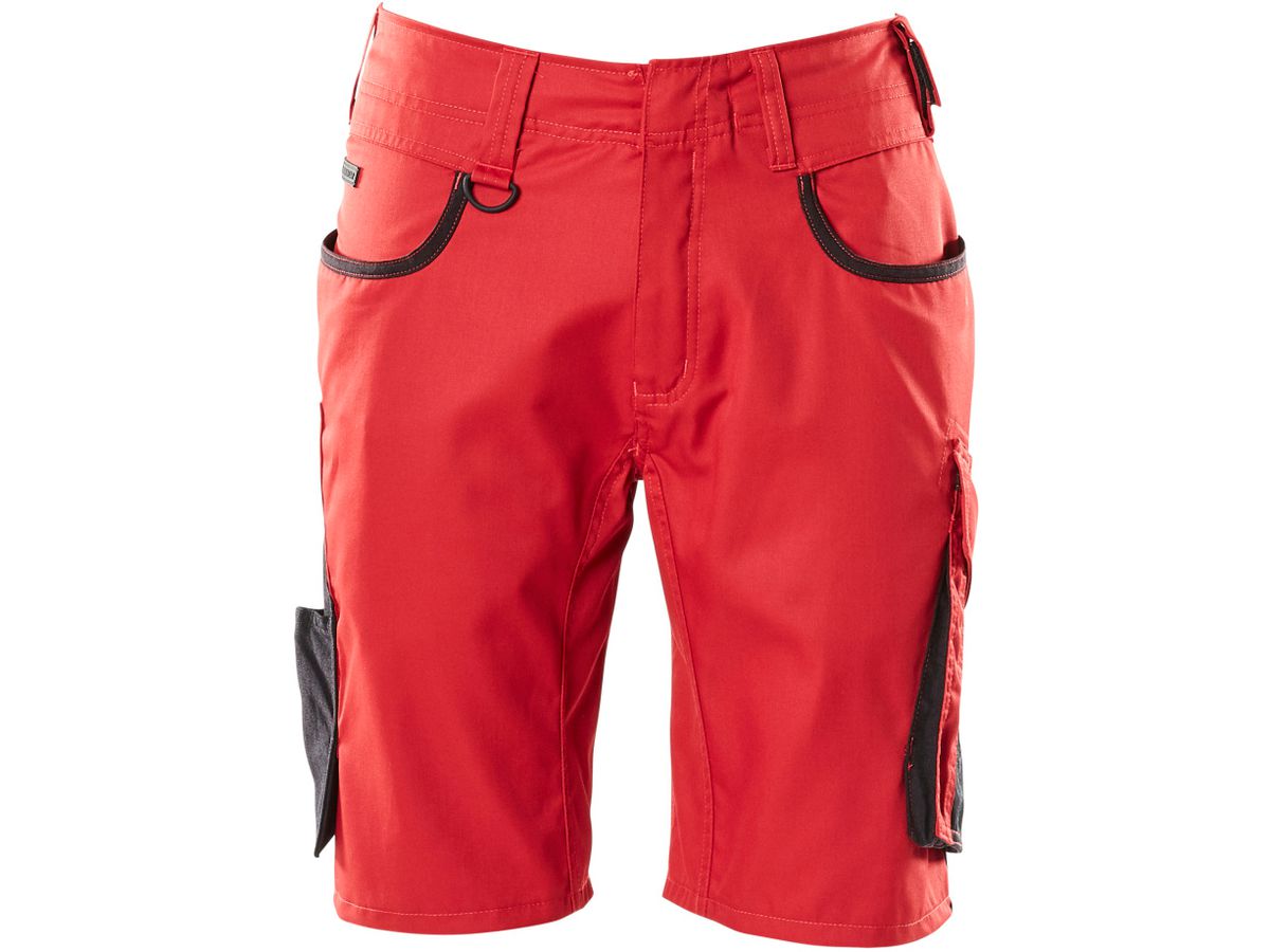 Shorts Unique, extra leicht, C48 - rot/schwarz, 50% CO/50% PES, 205 g/m2