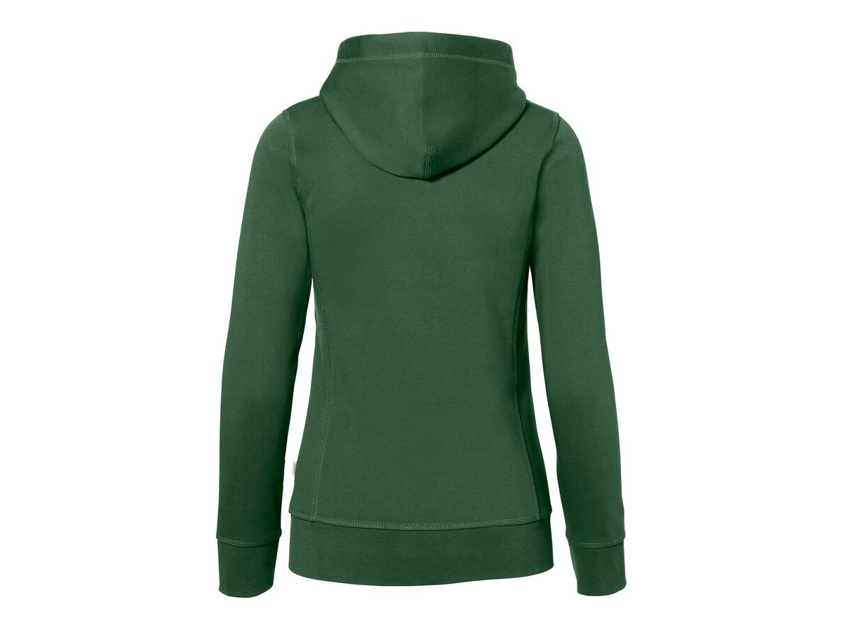 Damen Kapuzenjacke Bonded, Gr. L - tanne/silber