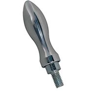 Feste Ballengriffe DIN 39E mit Gewinde- - zapfen, I-6-kt Stahl gedreht und poliert