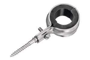 Rohrschelle RWK G verzinkt mit Gewinde - mit Gummi