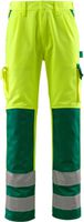 Olinda Hose mit Knietaschen, Gr. 76C44 - hi-vis gelb/grün, 65% PES / 35% CO
