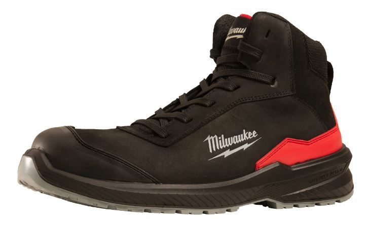 Sicherheits-Schnürstiefel schwarz - Milwaukee, FLEXTRED S3S, Leder